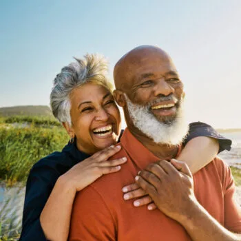 Older couple enjoying the day